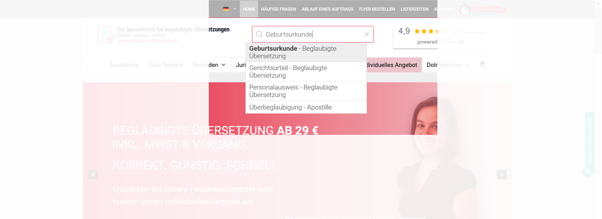 Dokument übersetzen lassen Dokument Geburtsurkunde Eheurkunde offiziell