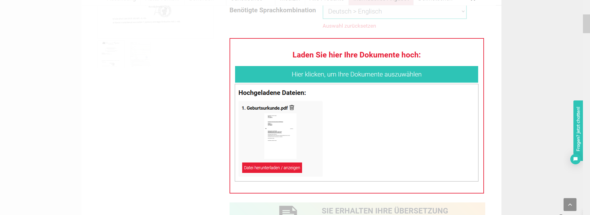 SSL verschlüsselt Hochladen sicher Plattform geschützt