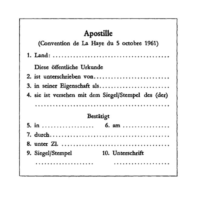 Apostille? Ein Thema mit vielen Unbekannten 1 Apostille